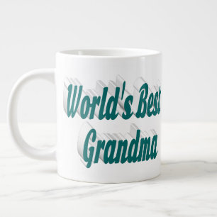 Caneca De Café Grande Meia-tipografia verde-avó