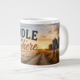 Caneca De Café Grande Meio do Nada Glasgow Montana