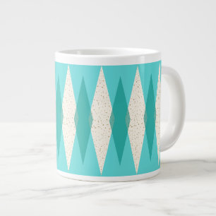 Caneca De Café Grande meio século Modern Argyle Jumbo Mug