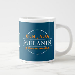Caneca De Café Grande MELANIN Fórmula TEAL Monograma