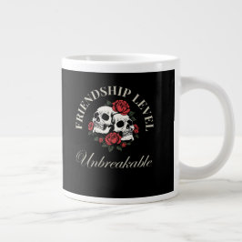 Caneca De Café Grande Melhor Amigo, Nível de Amizade: Inquebrantável, am