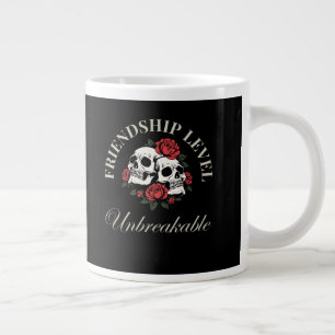 Caneca De Café Grande Melhor Amigo, Nível de Amizade: Inquebrantável, am