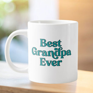 Caneca De Café Grande Melhor Avô de Todos os Tempos Citação Retro Dia do