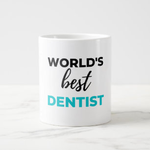 Caneca De Café Grande Melhor Dentista do Mundo 2