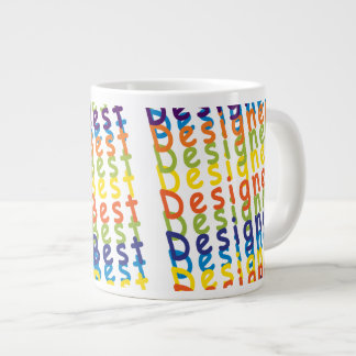 Caneca De Café Grande Melhor Designer do Mundo - Gigante Mug