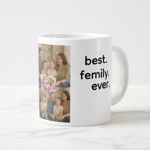 Caneca De Café Grande Melhor Família Alguma Vez Foto Mug do outro lado