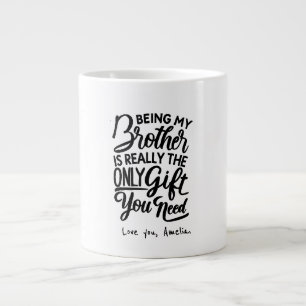 Caneca De Café Grande Melhor Irmão do Mundo   presente engraçado para cu