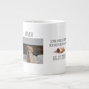 Caneca De Café Grande Melhor mãe de cachorro Texto manuscrito de foto