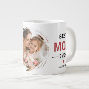 Caneca De Café Grande Melhor Mãe de Sempre Foto Personalizada