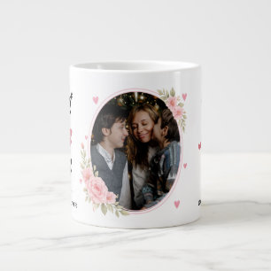 Caneca De Café Grande Melhor Mãe de Todos Foto & Nome Personalizados
