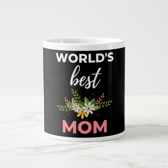 Caneca De Café Grande Melhor Mãe do Mundo (Frente)