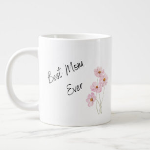 Caneca De Café Grande Melhor Mãe Na moda de Dia de as mães Flores