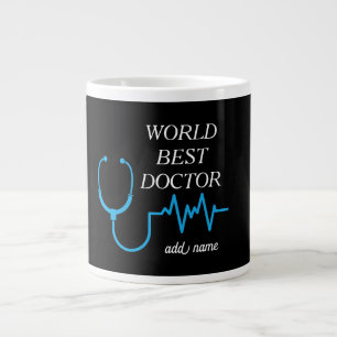 Caneca De Café Grande Melhor Médico de Todos os Tempos Agradecimento Mel