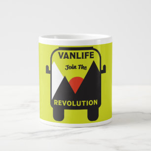 Caneca De Café Grande Melhor nômade da vida na van