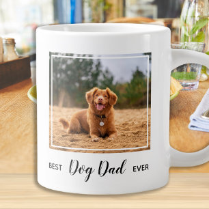 Caneca De Café Grande Melhor Pai De Cães Nunca - Pai Personalizado De C
