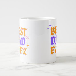 Caneca De Café Grande Melhor Pai de sempre - Design do Dia do Pai