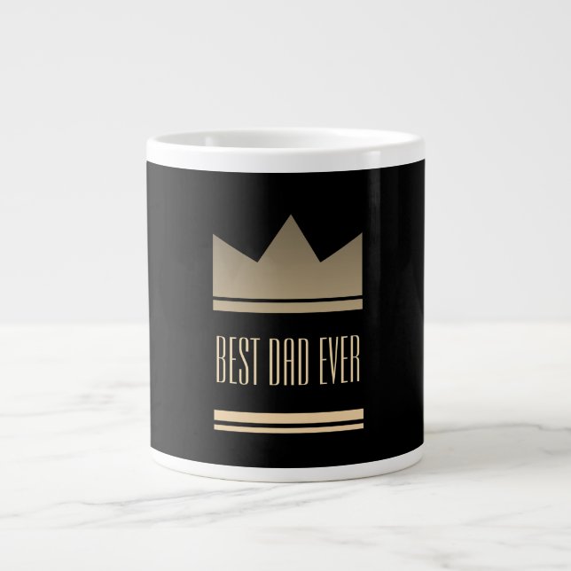 Caneca De Café Grande Melhor Pai de Todos (Frente)