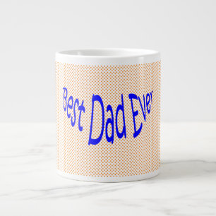Caneca De Café Grande Melhor Pai Jumbo Bolinhas Mug