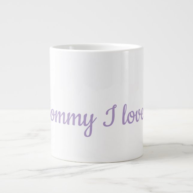 Caneca De Café Grande Melhor presente do dia das mães (Frente)