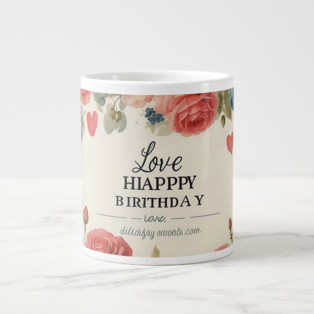 Caneca De Café Grande Melhor Presente Para A Mulher. (Frente)