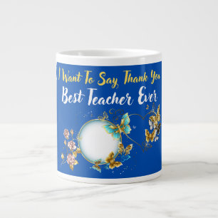 Caneca De Café Grande Melhor Professora Do Mundo