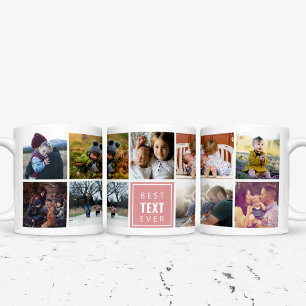 Caneca De Café Grande Melhor "Seu Texto Aqui" Já Foto Personalizada