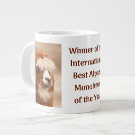 Caneca De Café Grande Melhor Sobrancelha Unica de Alpaca