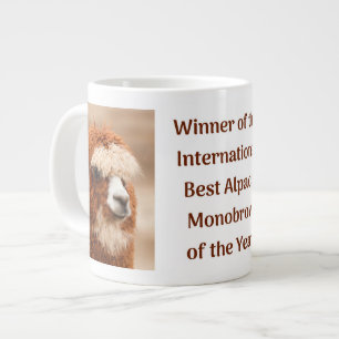 Caneca De Café Grande Melhor Sobrancelha Unica de Alpaca