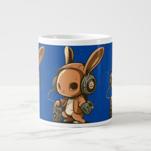 Caneca De Café Grande Melódico Bunny: Uma Viagem Musical