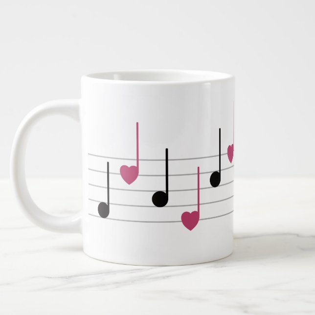 Caneca De Café Grande Melody of Love (Linear) (Esquerda)