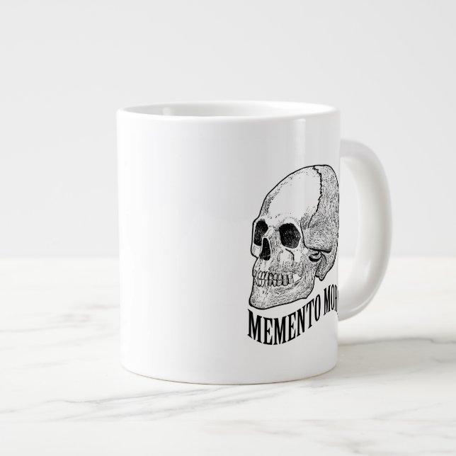 Caneca De Café Grande Memento mori (Frente Esquerda)