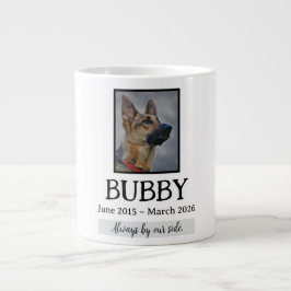 Caneca De Café Grande Memorial Funeral de Animais de Estimação Perda de