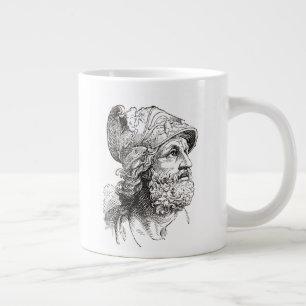 Caneca De Café Grande Menelaus, da História Ilustrada do Mundo