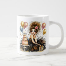 Menina de Aniversário Personalizada e Bonita