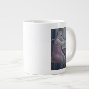 Caneca De Café Grande Menina Lendo 2008