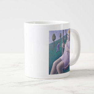 Caneca De Café Grande Menina no balanço 1996