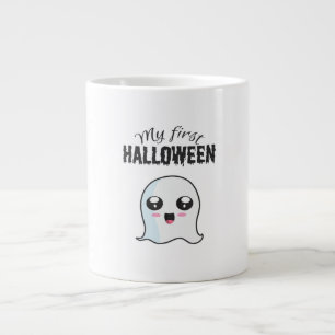 Caneca De Café Grande Menina recém-nascida do Halloween Cute Boo Primeir