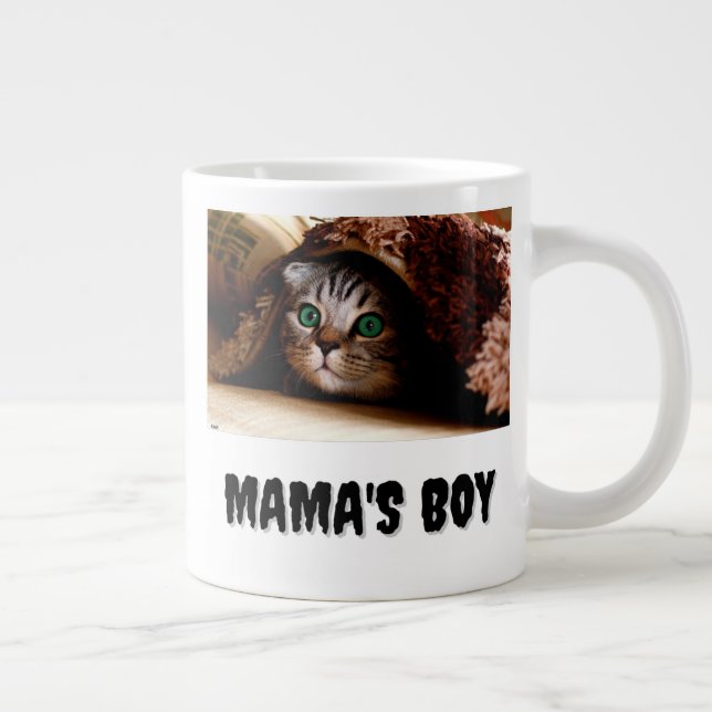 Caneca De Café Grande Menino da mamãe (Direita)