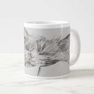 Caneca De Café Grande Menino sonolento de Monty