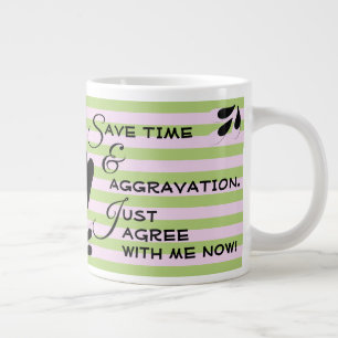 Caneca De Café Grande Mensagem Humorística Sobre Bandas