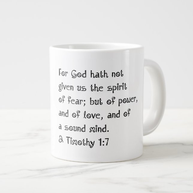 Caneca De Café Grande Mente de som - Jumbo Mug (Frente Esquerda)