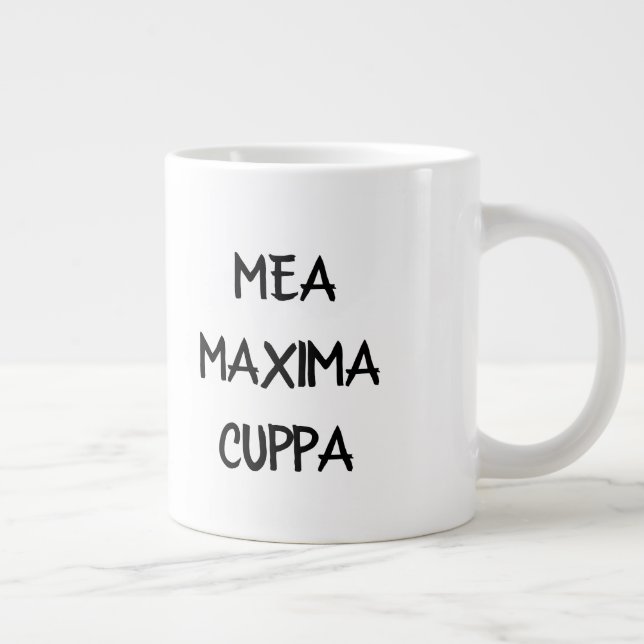 Caneca De Café Grande Merda católica latina Maxima Cuppa (Direita)