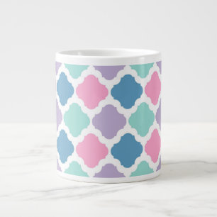 Caneca De Café Grande Mermaid Colors Rainbow