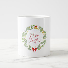 Caneca De Café Grande Merry Christmas