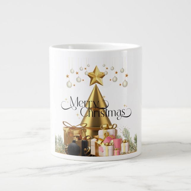 Caneca De Café Grande Merry Christmas Specialty Mug (Frente)