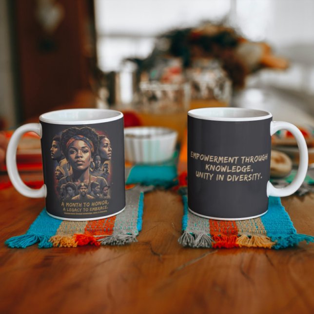 Caneca De Café Grande Mês da História Negra (Criador carregado)