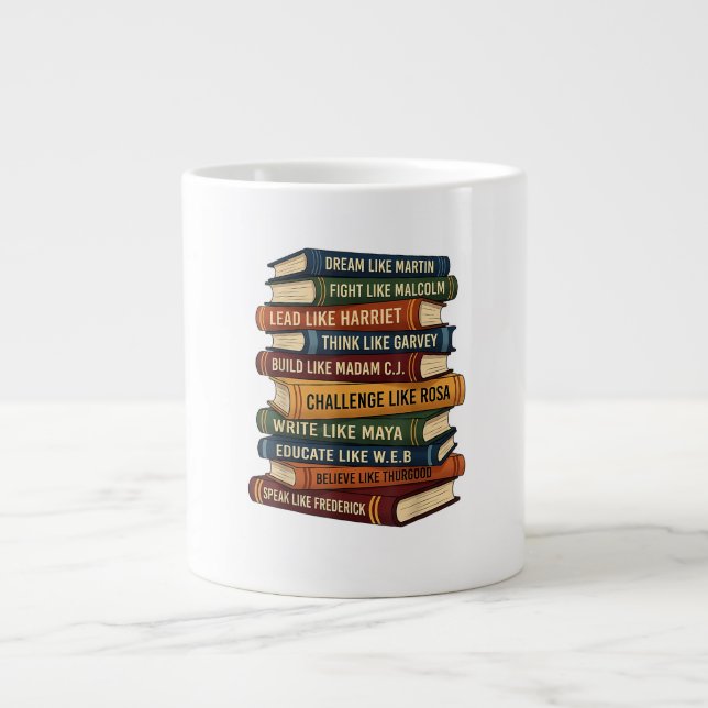 Caneca De Café Grande Mês da História Negra Sonho (Frente)