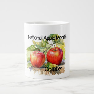 Caneca De Café Grande Mês Nacional da Apple de outubro