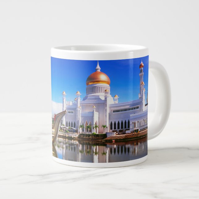 Caneca De Café Grande Mesquita Sultão Omar Ali Saifuddien (Frente Esquerda)