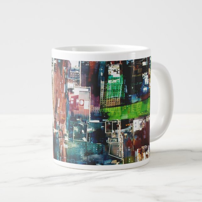 Caneca De Café Grande Metrópolis (Frente Esquerda)